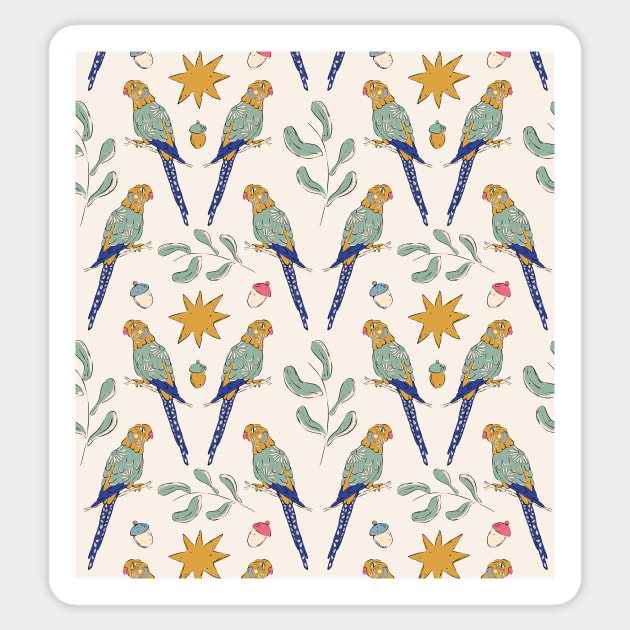 Regent Parrot Sticker by fernandaschallen